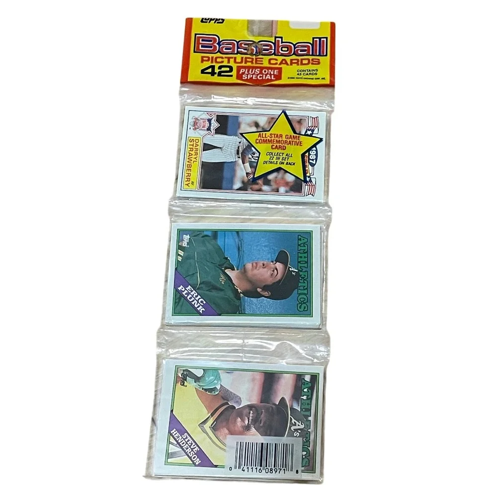 1988 Topps Baseball Rack Pack Sealed 43 Cards Darryl Strawberry All-Star Insert